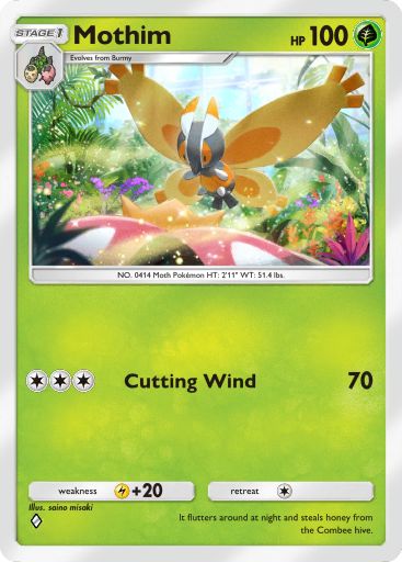 Mothim 010/103 — Crimson Blaze (English Pokémon TCG card)