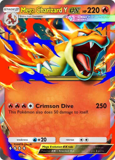 Mega Charizard ex 014/103 — Crimson Blaze (English Pokémon TCG card)