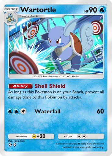 Wartortle 018/103 — Crimson Blaze (English Pokémon TCG card)