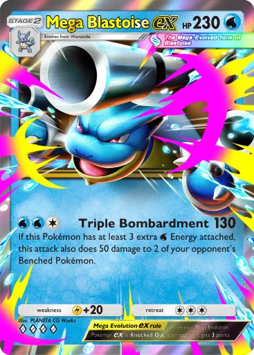 Mega Blastoise ex 020/103 — Crimson Blaze (English Pokémon TCG card)