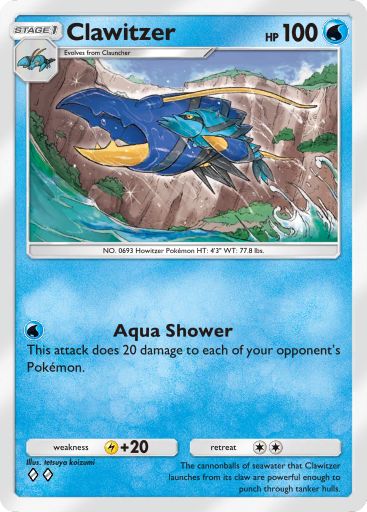 Clawitzer 023/103 — Crimson Blaze (English Pokémon TCG card)