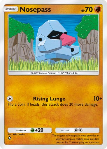 Nosepass 041/103 — Crimson Blaze (English Pokémon TCG card)