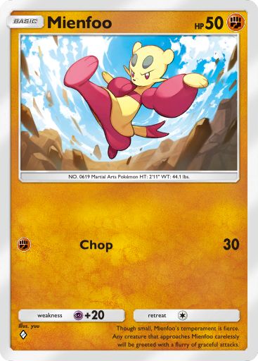 Mienfoo 043/103 — Crimson Blaze (English Pokémon TCG card)