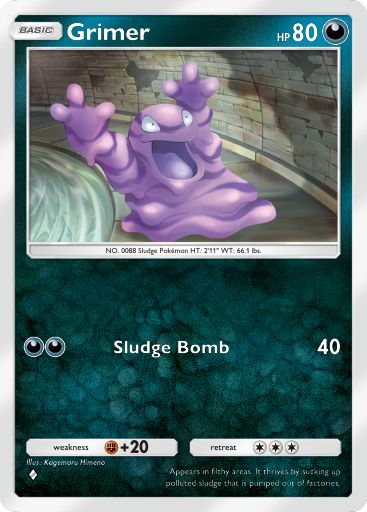 Grimer 045/103 — Crimson Blaze (English Pokémon TCG card)