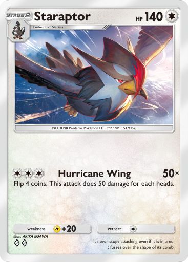 Staraptor 061/103 — Crimson Blaze (English Pokémon TCG card)