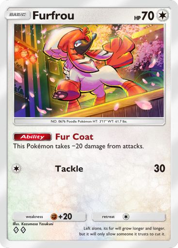 Furfrou 065/103 — Crimson Blaze (English Pokémon TCG card)