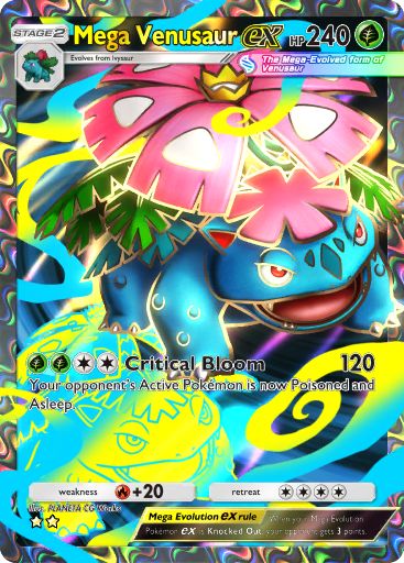 Mega Venusaur ex 076/103 — Crimson Blaze (English Pokémon TCG card)