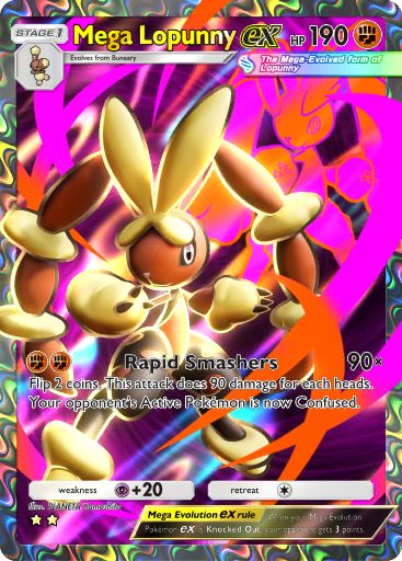 Mega Lopunny ex 079/103 — Crimson Blaze (English Pokémon TCG card)