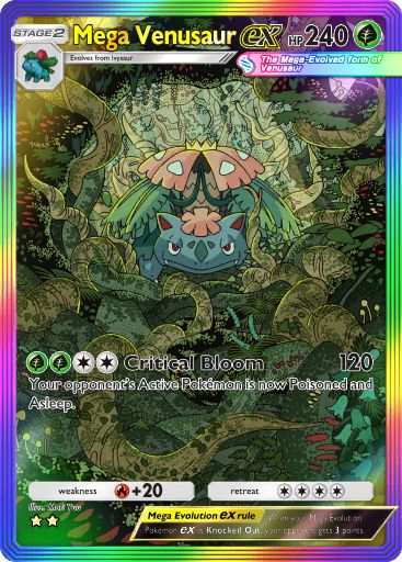 Mega Venusaur ex 083/103 — Crimson Blaze (English Pokémon TCG card)