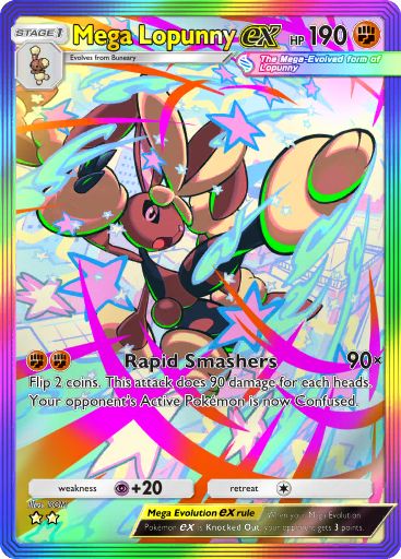 Mega Lopunny ex 085/103 — Crimson Blaze (English Pokémon TCG card)