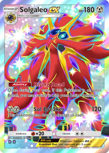 Solgaleo ex 101/103 — Crimson Blaze (English Pokémon TCG card)