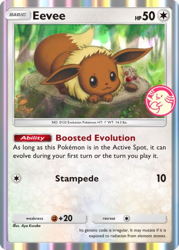 Eevee 056/24 — Promo-B (English Pokémon TCG card)