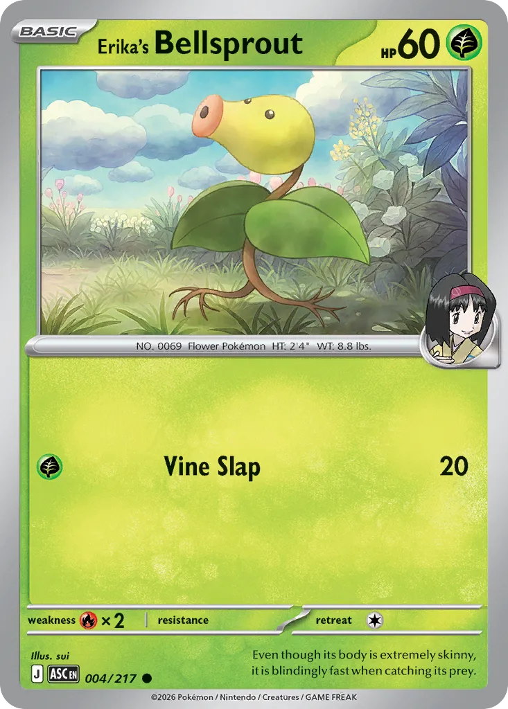 Erika's Bellsprout 004/217 — Ascended Heroes (English Pokémon TCG card)