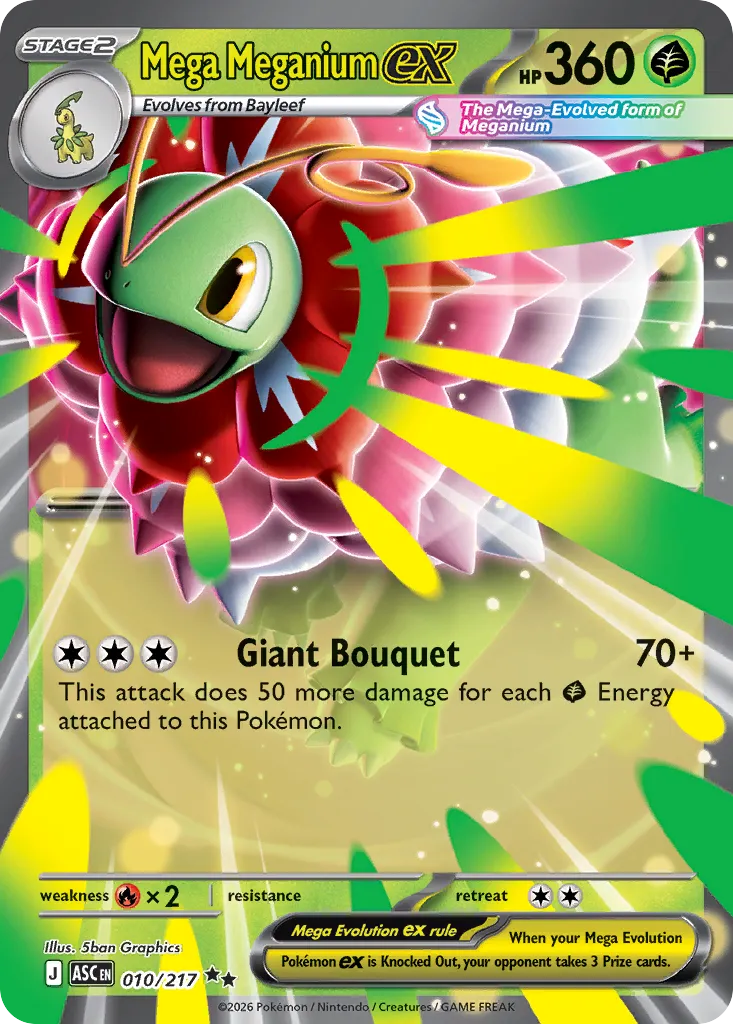 Mega Meganium ex 010/217 — Ascended Heroes (English Pokémon TCG card)