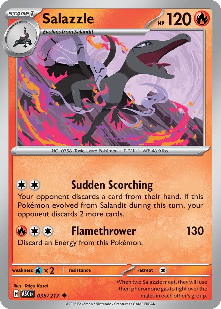 Salazzle 035/217 — Ascended Heroes (English Pokémon TCG card)