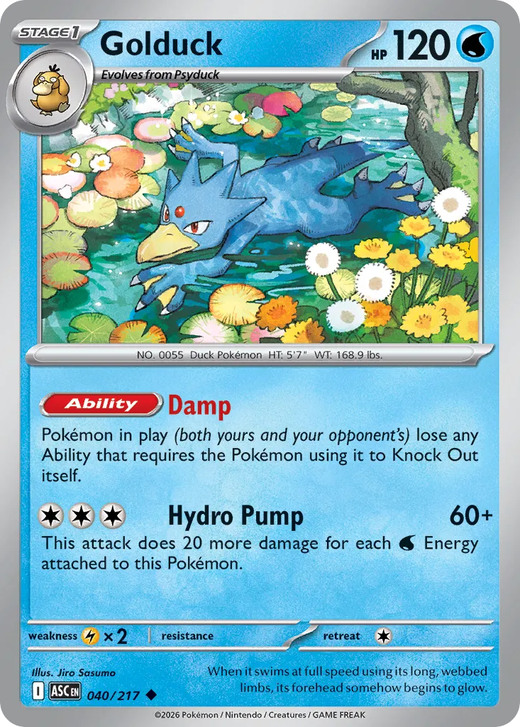 Golduck 040/217 — Ascended Heroes (English Pokémon TCG card)
