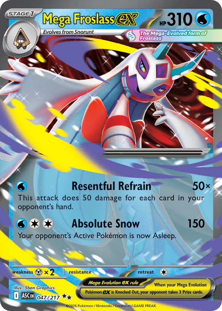 Mega Froslass ex 047/217 — Ascended Heroes (English Pokémon TCG card)