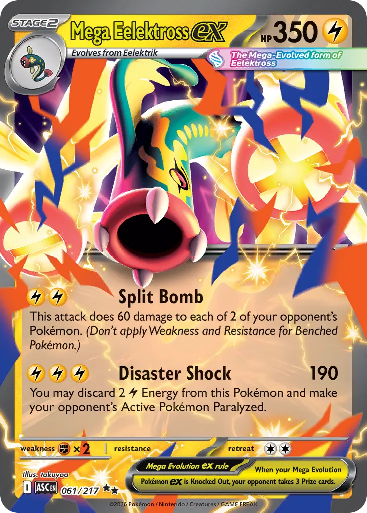 Mega Eelektross ex 061/217 — Ascended Heroes (English Pokémon TCG card)