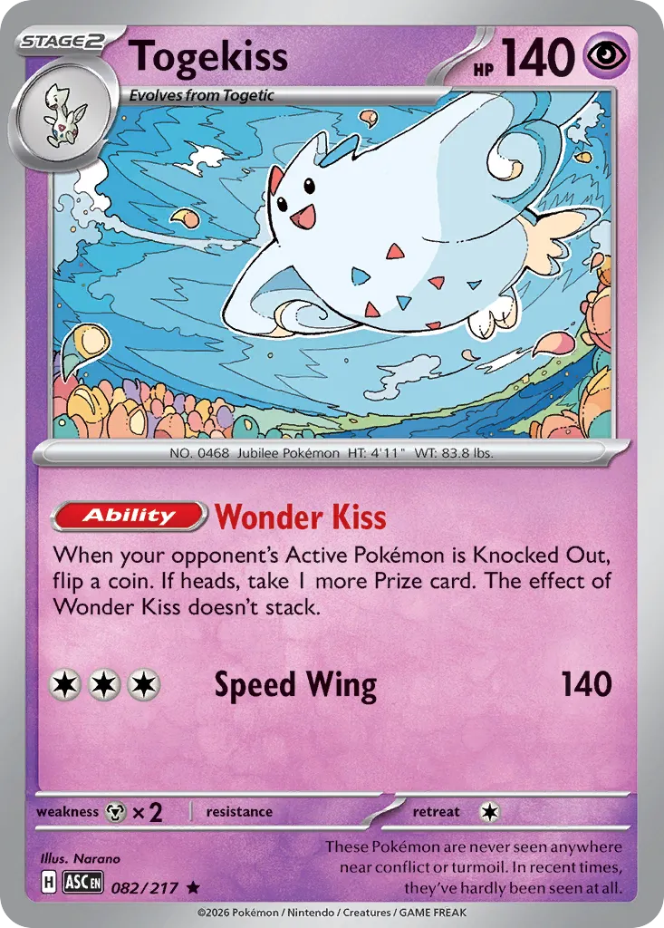 Togekiss 082/217 — Ascended Heroes (English Pokémon TCG card)