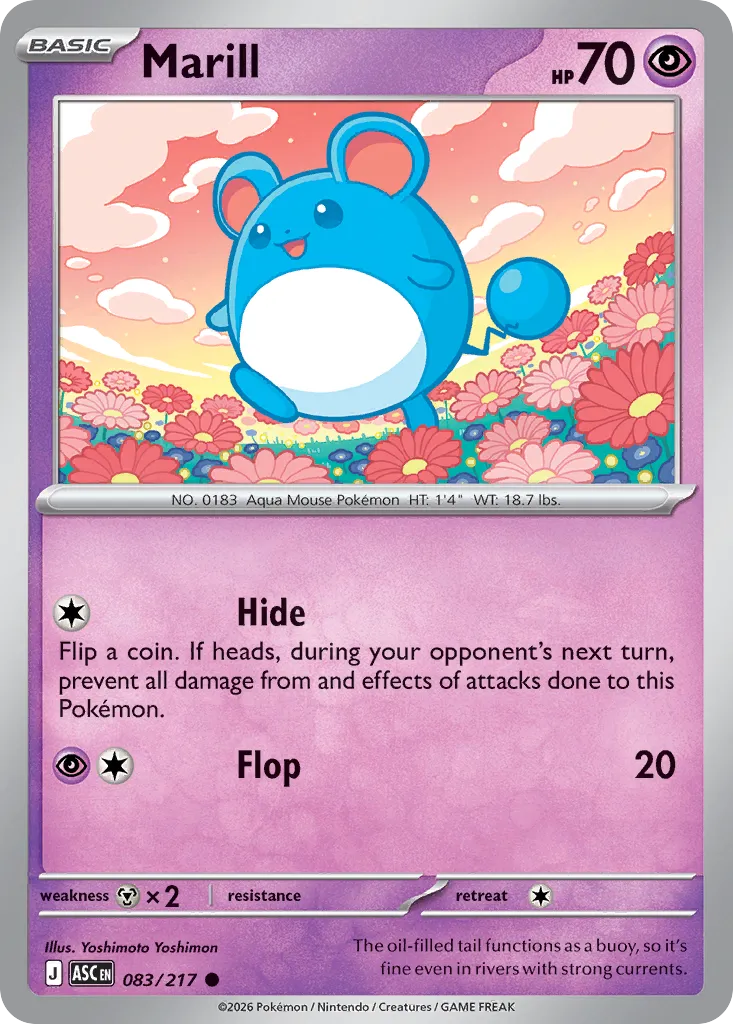 Marill 083/217 — Ascended Heroes (English Pokémon TCG card)