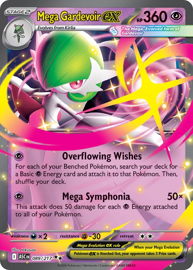 Mega Gardevoir ex 089/217 — Ascended Heroes (English Pokémon TCG card)