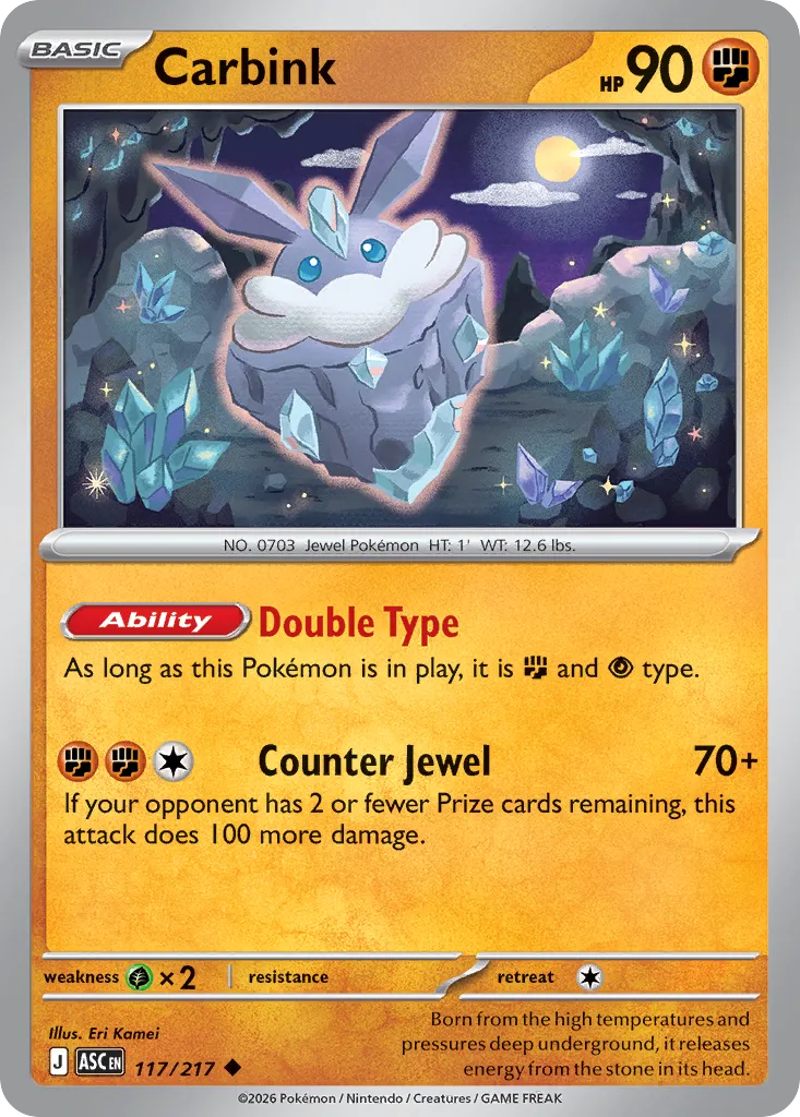 Carbink 117/217 — Ascended Heroes (English Pokémon TCG card)