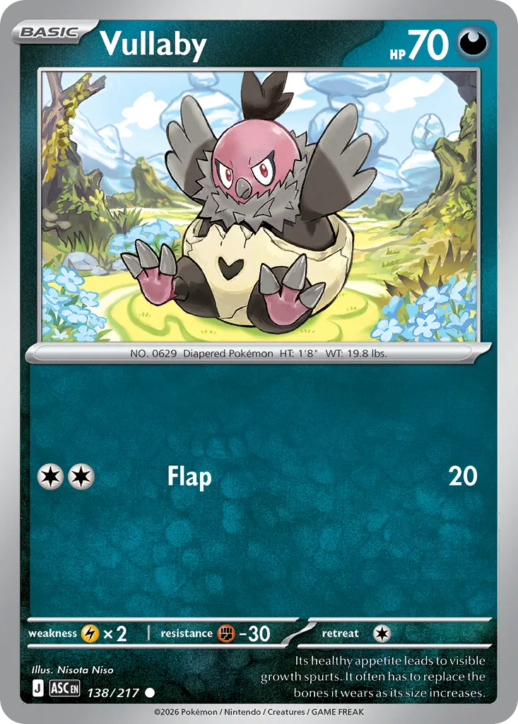 Vullaby 138/217 — Ascended Heroes (English Pokémon TCG card)