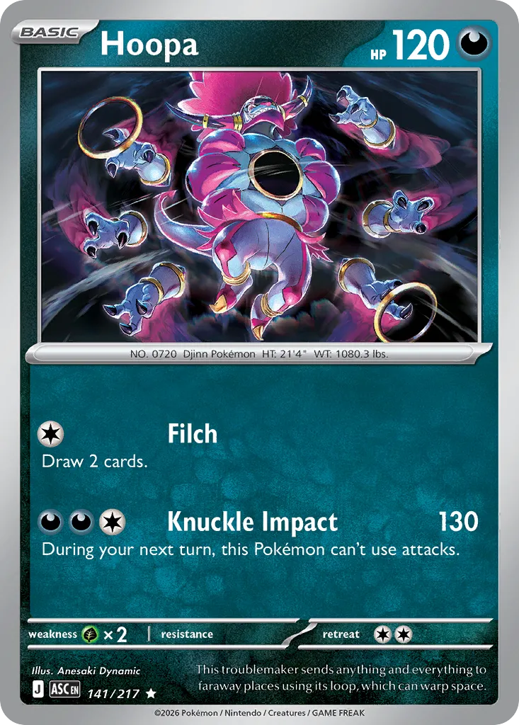 Hoopa 141/217 — Ascended Heroes (English Pokémon TCG card)