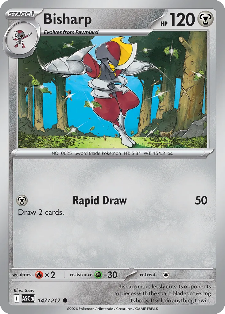 Bisharp 147/217 — Ascended Heroes (English Pokémon TCG card)