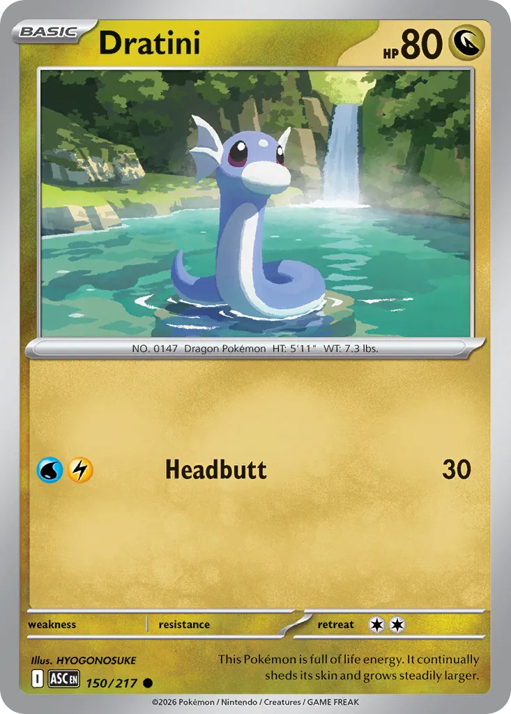 Dratini 150/217 — Ascended Heroes (English Pokémon TCG card)