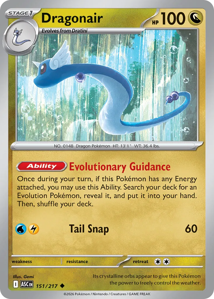 Dragonair 151/217 — Ascended Heroes (English Pokémon TCG card)