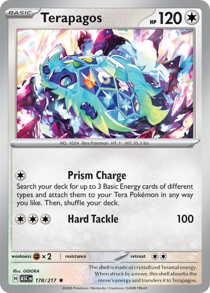 Terapagos 178/217 — Ascended Heroes (English Pokémon TCG card)