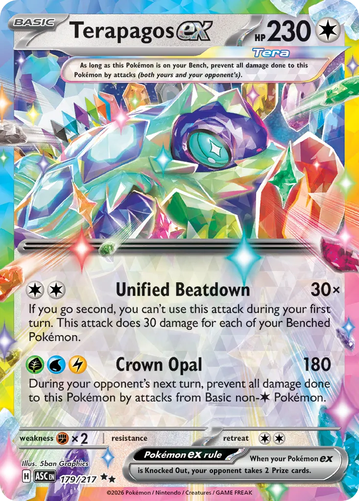 Terapagos ex 179/217 — Ascended Heroes (English Pokémon TCG card)