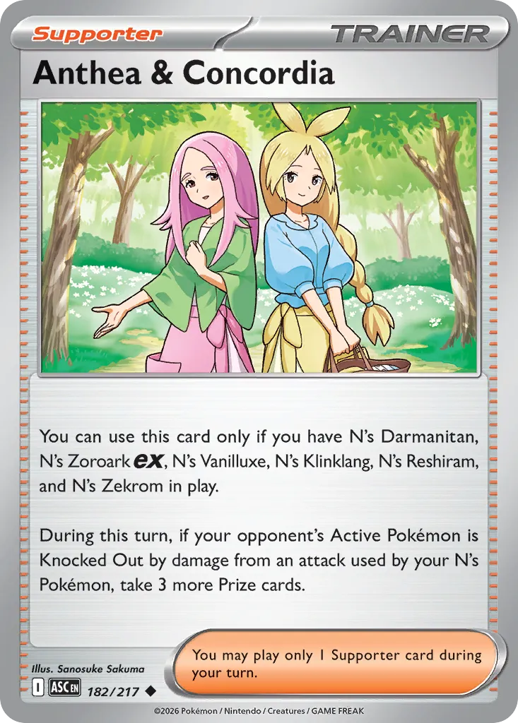 Anthea & Concordia 182/217 — Ascended Heroes (English Pokémon TCG card)