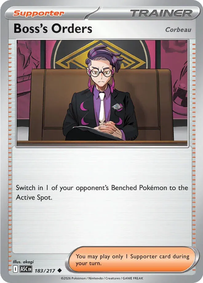 Boss's Orders 183/217 — Ascended Heroes (English Pokémon TCG card)