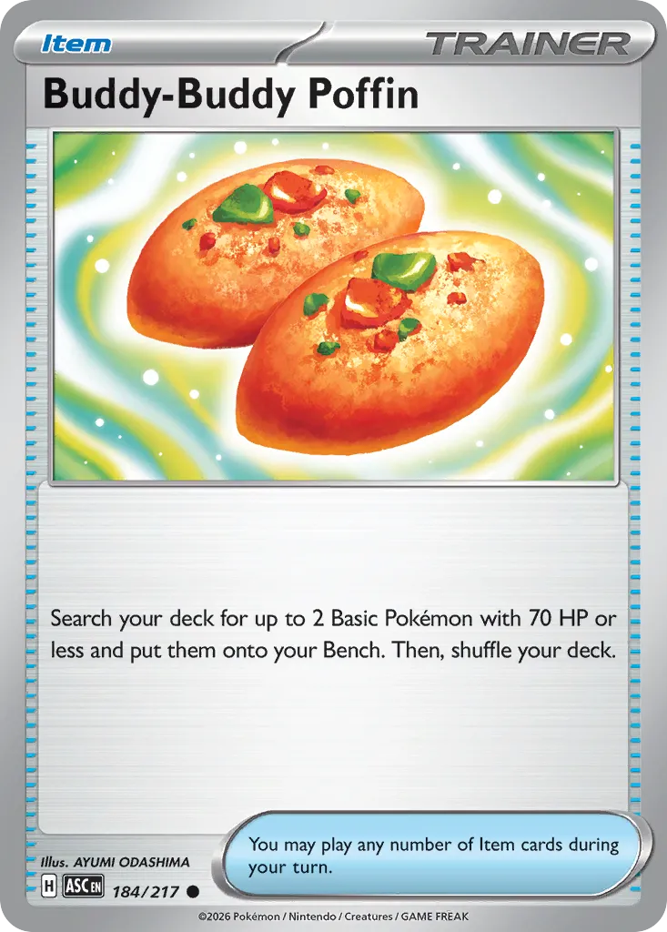 Buddy-Buddy Poffin 184/217 — Ascended Heroes (English Pokémon TCG card)