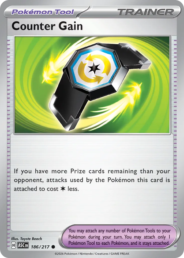 Counter Gain 186/217 — Ascended Heroes (English Pokémon TCG card)