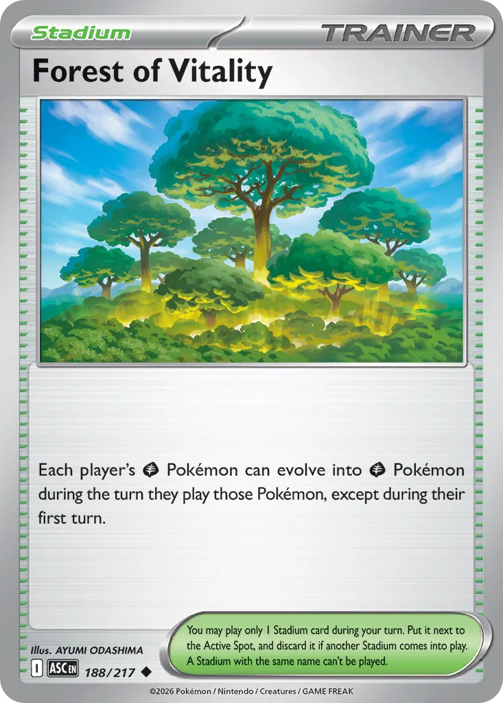 Forest of Vitality 188/217 — Ascended Heroes (English Pokémon TCG card)