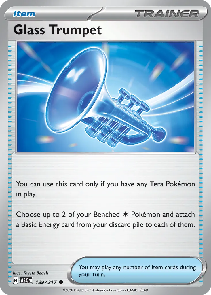 Glass Trumpet 189/217 — Ascended Heroes (English Pokémon TCG card)