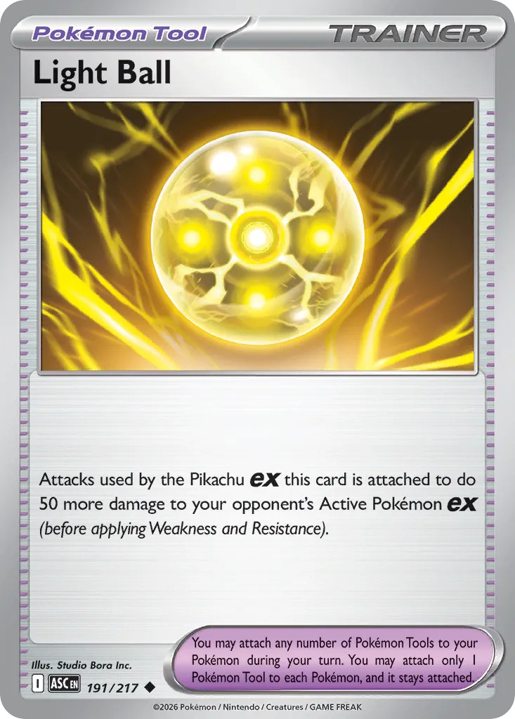 Light Ball 191/217 — Ascended Heroes (English Pokémon TCG card)