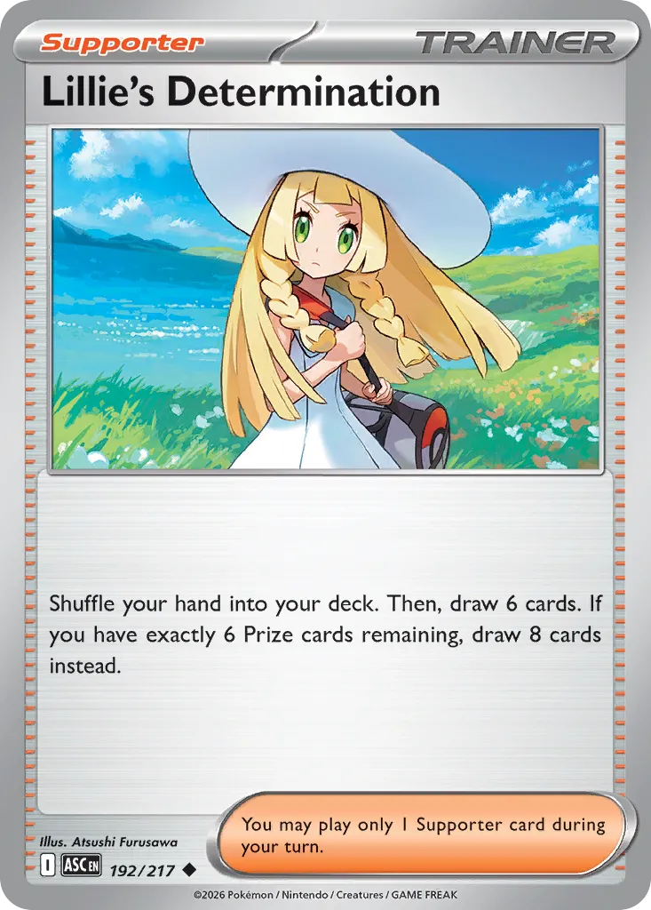 Lillie's Determination 192/217 — Ascended Heroes (English Pokémon TCG card)