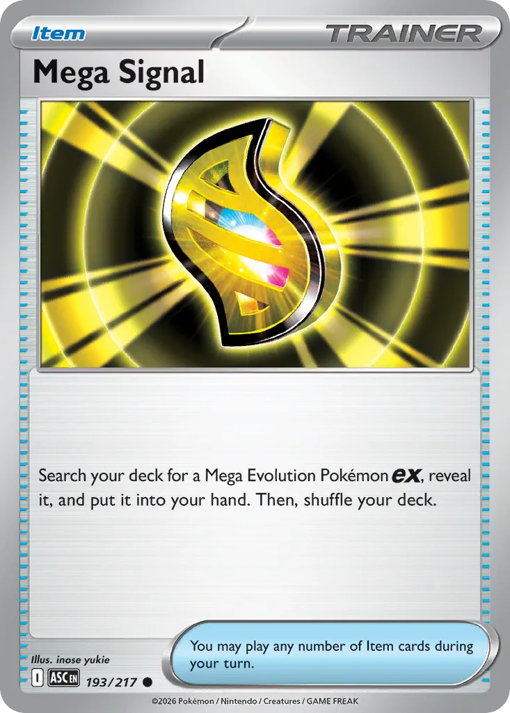 Mega Signal 193/217 — Ascended Heroes (English Pokémon TCG card)