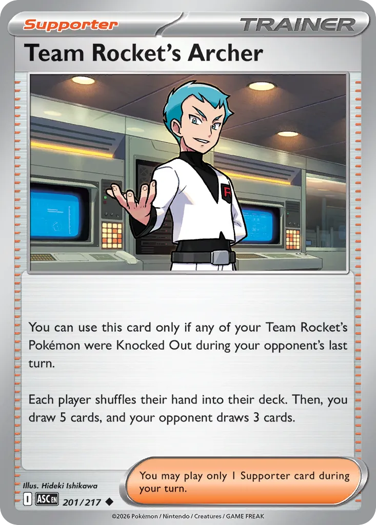 Team Rocket's Archer 201/217 — Ascended Heroes (English Pokémon TCG card)