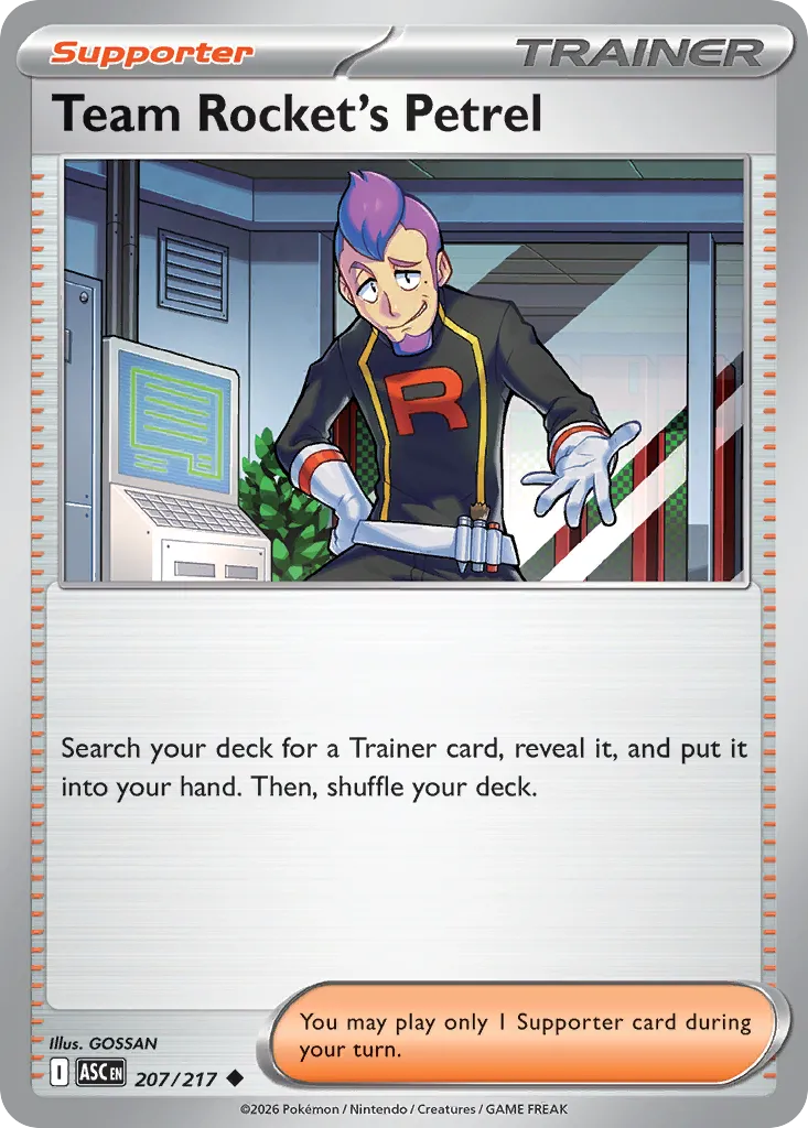 Team Rocket's Petrel 207/217 — Ascended Heroes (English Pokémon TCG card)