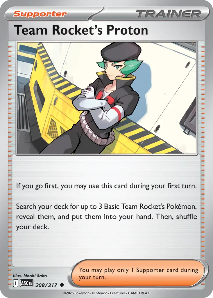 Team Rocket's Proton 208/217 — Ascended Heroes (English Pokémon TCG card)