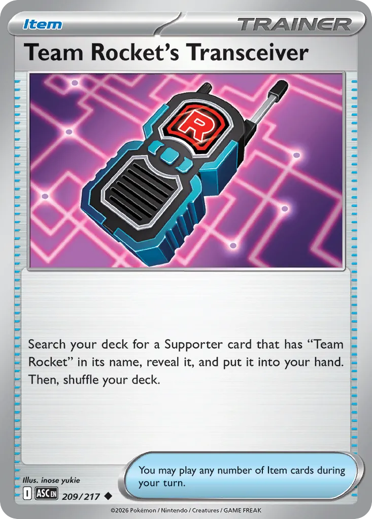 Team Rocket's Transceiver 209/217 — Ascended Heroes (English Pokémon TCG card)