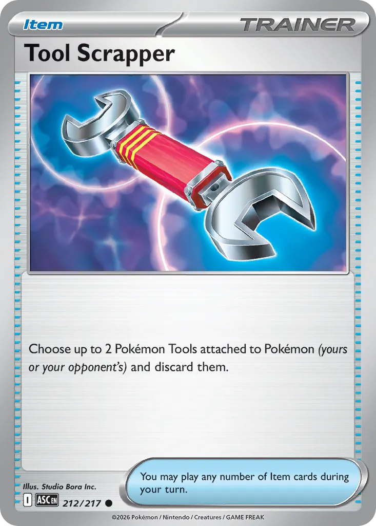 Tool Scrapper 212/217 — Ascended Heroes (English Pokémon TCG card)
