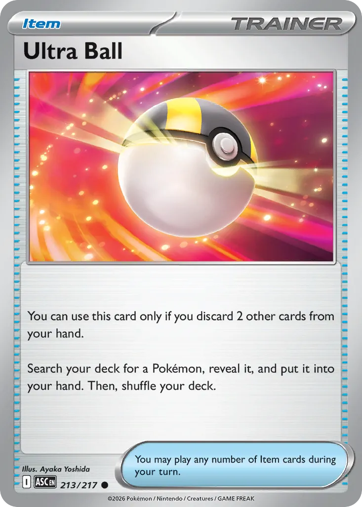 Ultra Ball 213/217 — Ascended Heroes (English Pokémon TCG card)