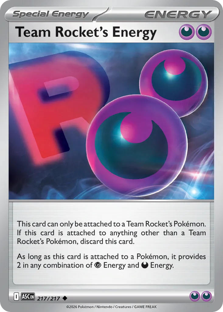 Team Rocket's Energy 217/217 — Ascended Heroes (English Pokémon TCG card)