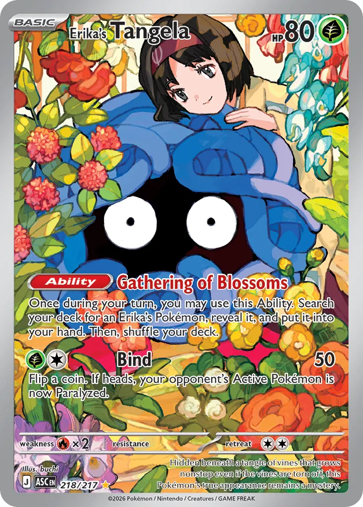 Erika's Tangela 218/217 — Ascended Heroes (English Pokémon TCG card)